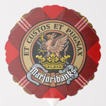 Clan Marjoribanks Crest over Tartan Balloon