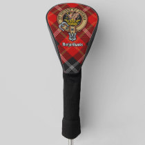 Clan Marjoribanks Crest over Tartan Golf Head Cover