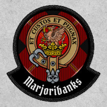 Clan Marjoribanks Crest over Tartan Patch