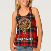 Clan Marjoribanks Crest over Tartan Tank Top