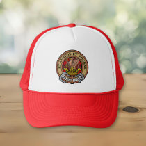 Clan Marjoribanks Crest over Tartan Trucker Hat