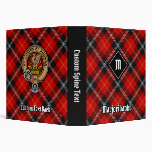 Clan Marjoribanks Tartan 3 Ring Binder