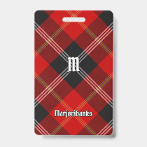 Clan Marjoribanks Tartan Badge