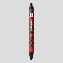 Clan Marjoribanks Tartan Black Ink Pen