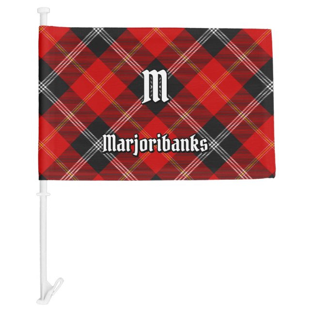 Clan Marjoribanks Tartan Car Flag (Front)