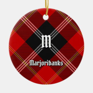 Clan Marjoribanks Tartan Ceramic Ornament