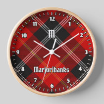 Clan Marjoribanks Tartan Clock