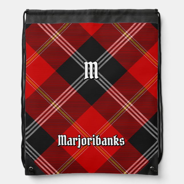 Clan Marjoribanks Tartan Drawstring Bag (Front)