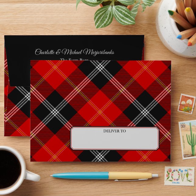 Clan Marjoribanks Tartan Envelope (Desk)