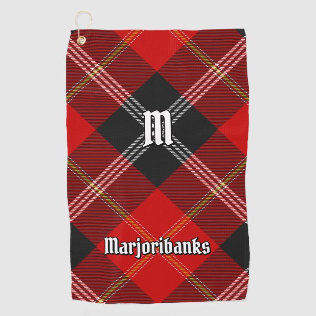 Clan Marjoribanks Tartan Golf Towel (Front)