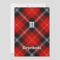 Clan Marjoribanks Tartan Invitation