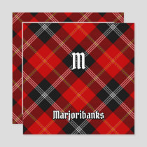 Clan Marjoribanks Tartan Invitation