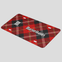 Clan Marjoribanks Tartan License Plate