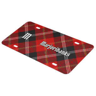 Clan Marjoribanks Tartan License Plate