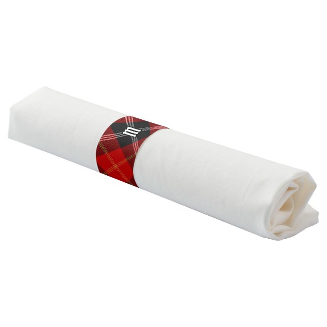 Clan Marjoribanks Tartan Napkin Bands (Angled)