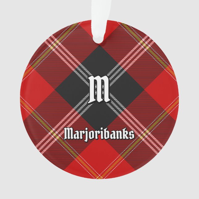 Clan Marjoribanks Tartan Ornament (Front)
