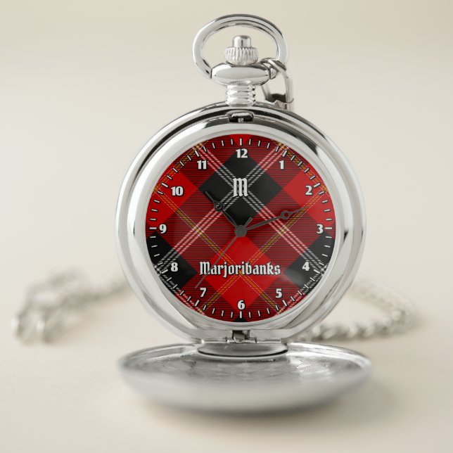 Clan Marjoribanks Tartan Pocket Watch (Inside)