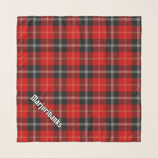 Clan Marjoribanks Tartan Scarf (Front (Horizontal))