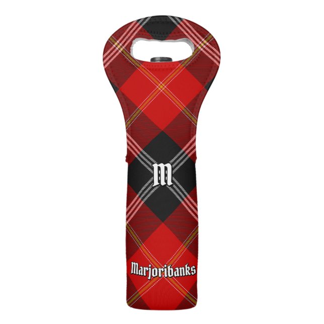 Clan Marjoribanks Tartan Wine Bag (Front)