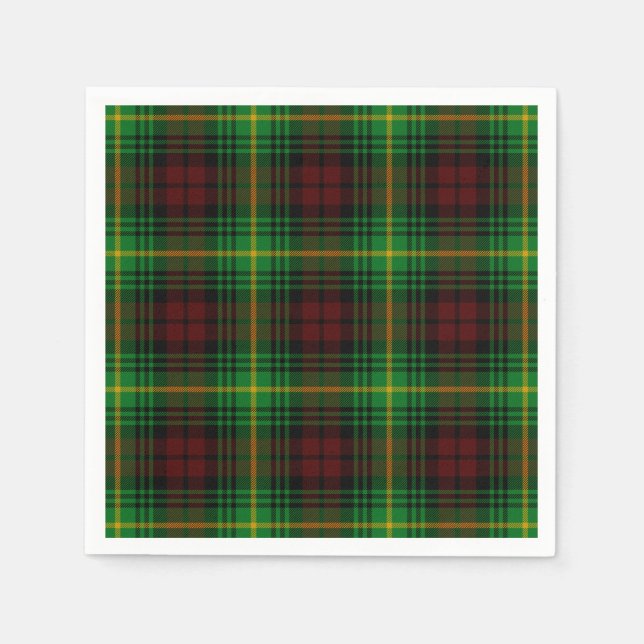 Clan Martin Tartan Napkins (Front)