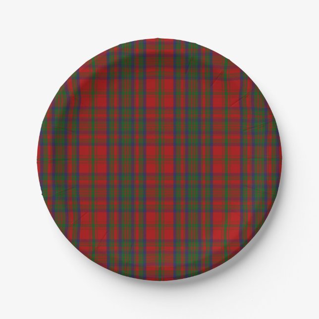Clan Matheson Tartan Paper Plates (Front)