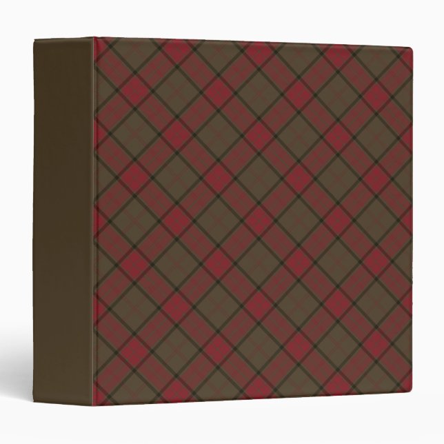 Clan Maxwell Weathered Hunting Tartan Binder (Front/Spine)