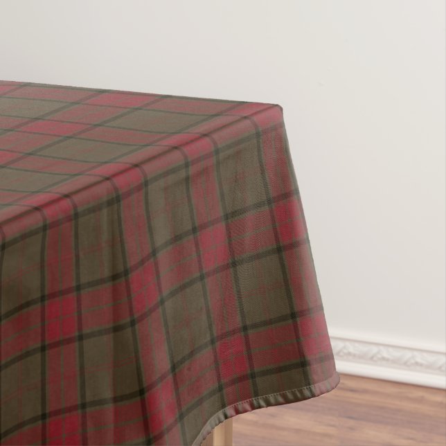Clan Maxwell Weathered Hunting Tartan Tablecloth (In Situ)