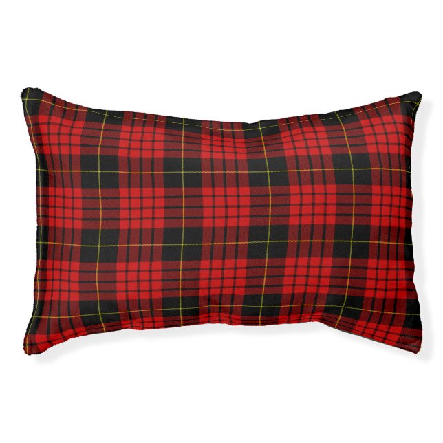 Clan Mc Queen Scottish Tartan Dog Pet Bed (Front)