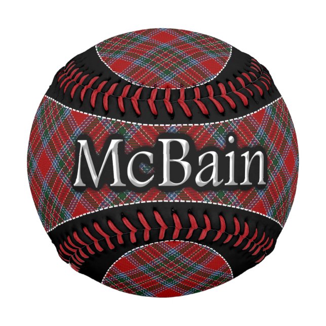 Clan McBain MacBain Scottish Dream Tartan Baseball (Front)
