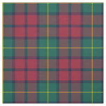 Clan McCarthy Tartan Green and Red Plaid Fabric