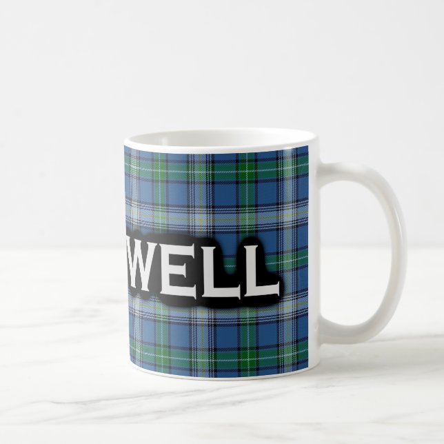 Clan McDowell Tartan Scottish Coffee Mug (Right)