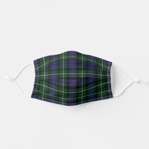 Clan McKenzie Plaid Tartan Purple Green Black Adult Cloth Face Mask