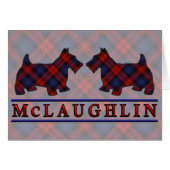 Clan McLaughlin MacLachlan Tartan Scottie Dogs (Front Horizontal)