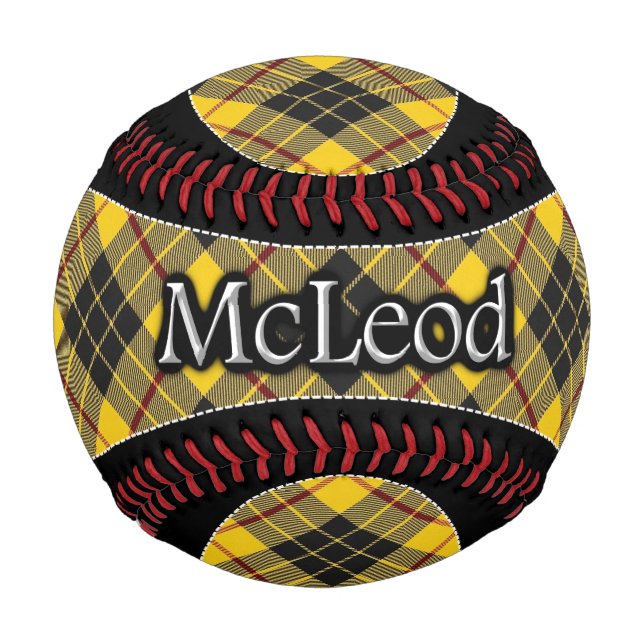 Clan McLeod MacLeod Scottish Dream Tartan Baseball (Front)