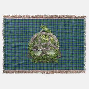 Clan Miller Tartan Celtic Trinity Throw Blanket