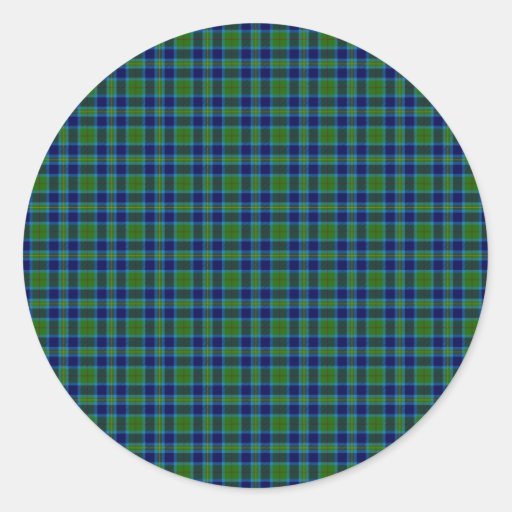 Clan Miller Tartan Classic Round Sticker | Zazzle