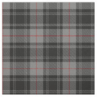 Clan Moffat Gray Black Red Scottish Tartan Plaid Fabric