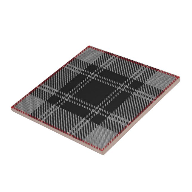 Clan Moffat Scottish Expressions Tartan Ceramic Tile (Side)