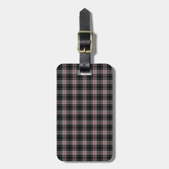 Clan Moffat Tartan Luggage Tag (Front Vertical)