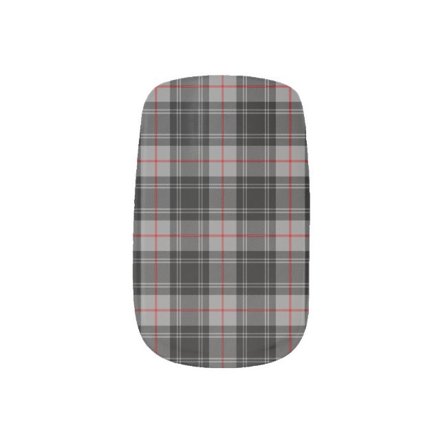 Clan Moffat Tartan Minx Nail Wraps (Left Thumb)