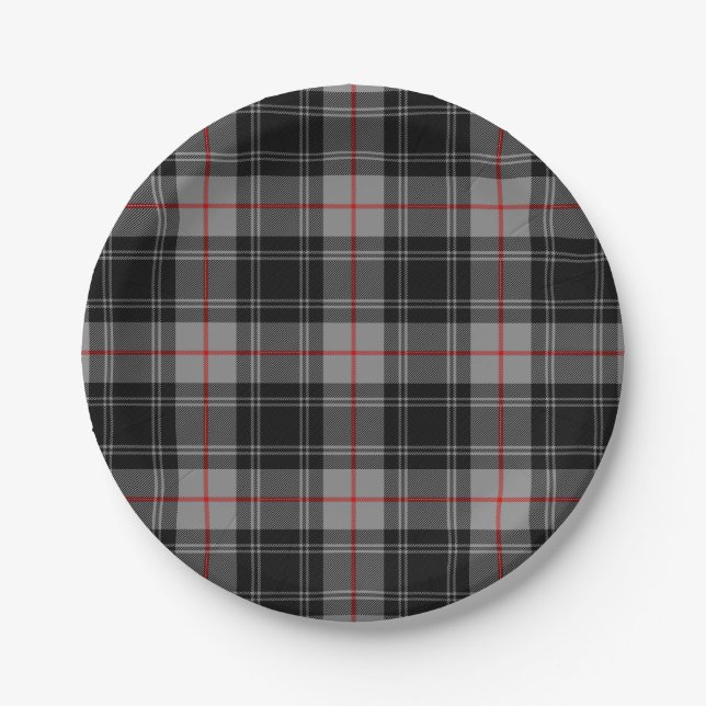 Clan Moffat Tartan Paper Plates (Front)
