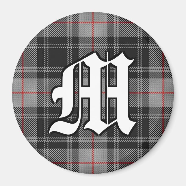 Clan Moffat Tartan Plaid Accents Magnet (Front)
