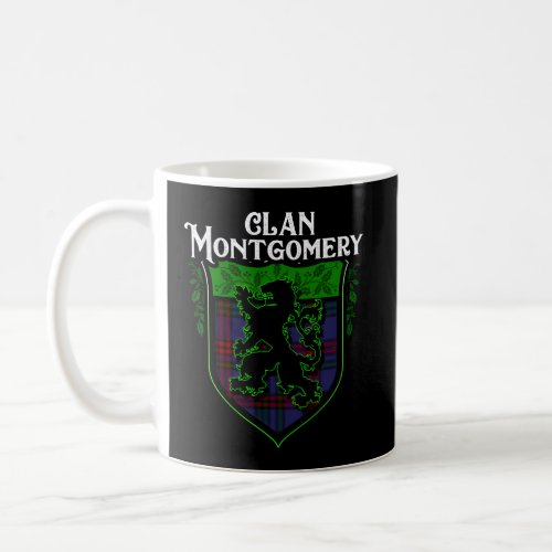 Clan Montgomery Surname Scottish Tan Lion Rampant  Coffee Mug