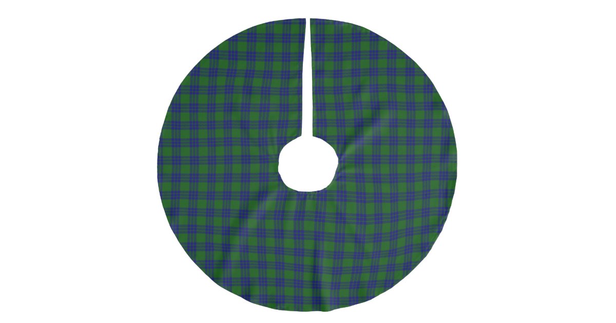 Montgomery Ancient Tartan Plaid Christmas Tree Skirt