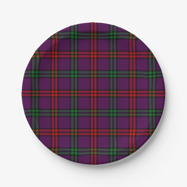 Clan Montgomery Tartan Paper Plates (Front)