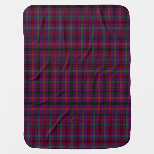 Clan Montgomery Tartan Swaddle Blanket (Front)
