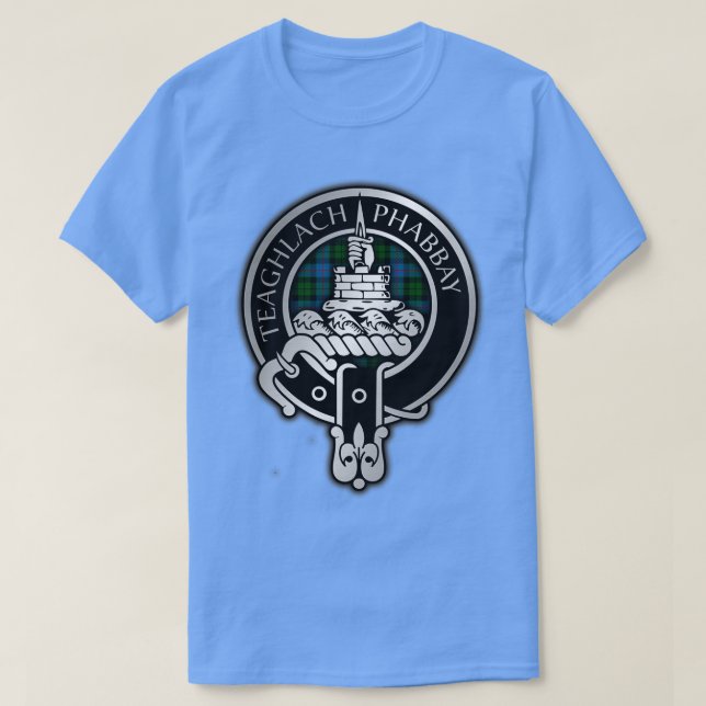 Clan Morrison Crest amp Hunting Tartan T-Shirt (Design Front)
