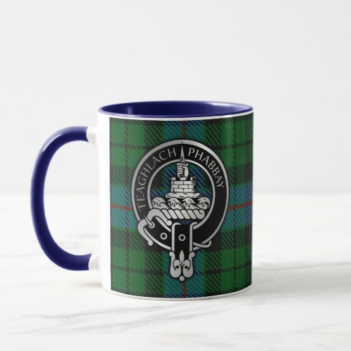 Clan Morrison Crest  Hunting Tartan Mug