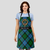 Clan Morrison Crest over Hunting Tartan Apron