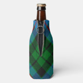 Clan Morrison Crest over Hunting Tartan Bottle Cooler (Bottle Back)